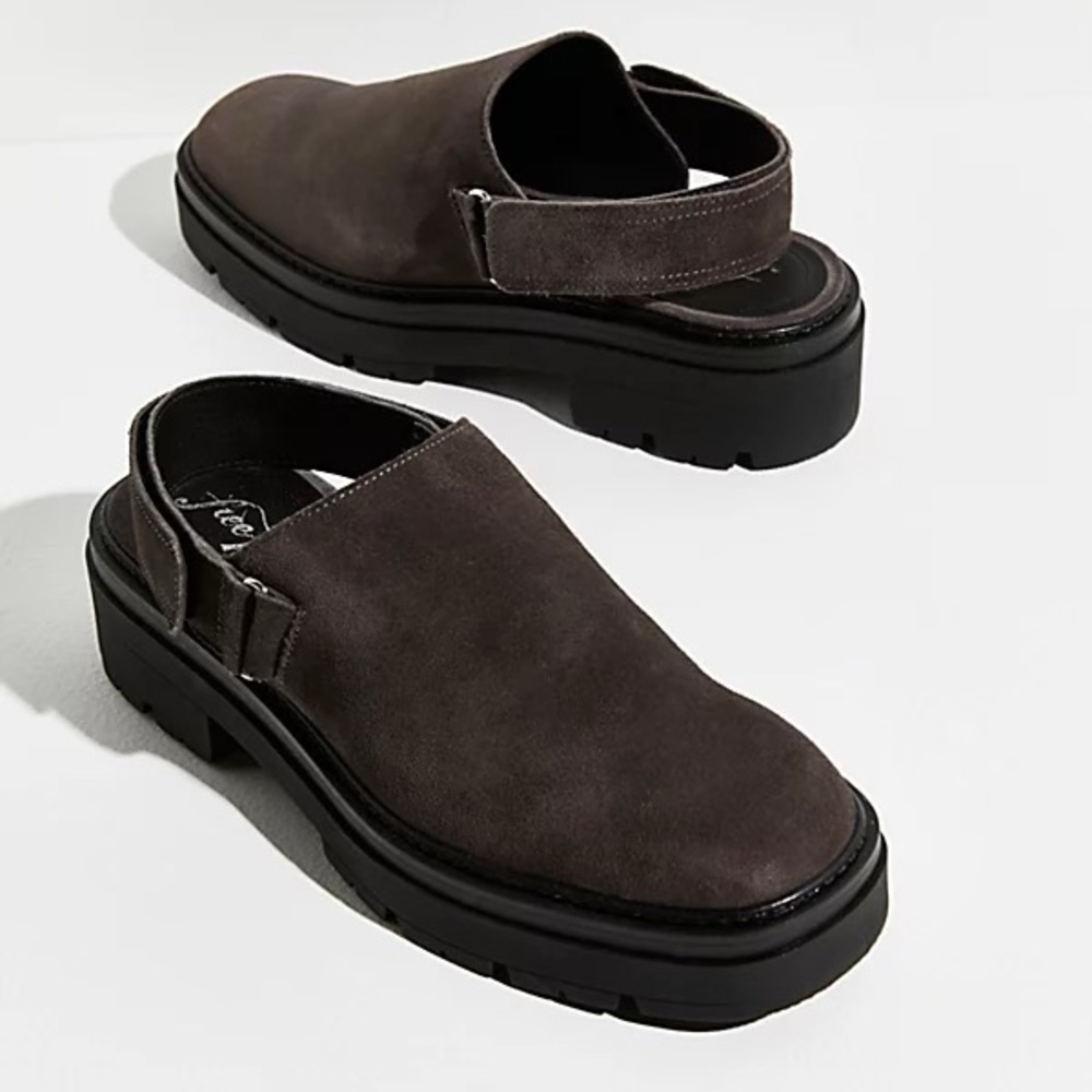 Free People Milo Slingback suede mules